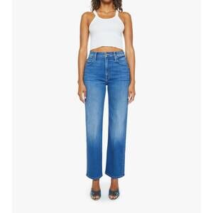 NEW MOTHER rambler zip flood jeans in nip it
